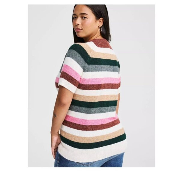 Torrid Softest Sweater Short Sleeve Raglan Pullover, 2 - Picture 5 of 10